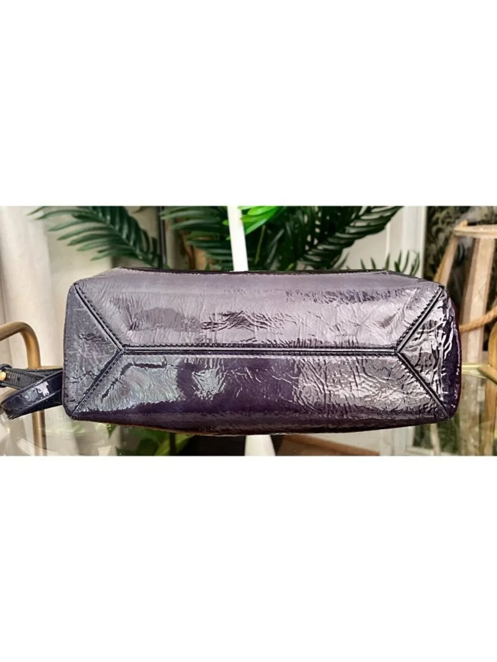 ***  AUTHENTIC TORY BURCH BLUE CRINKLE LEATHER PRICELLA HANDBAG  ✺✺